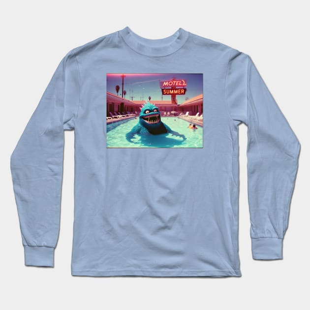 Motel Summer Long Sleeve T-Shirt by Dead Galaxy